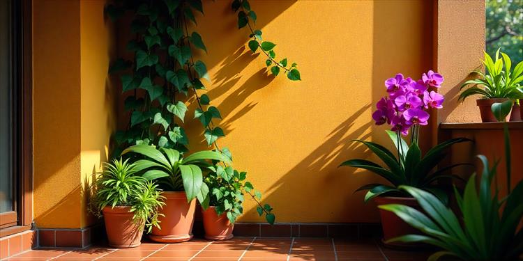 Balcony Garden In Spring